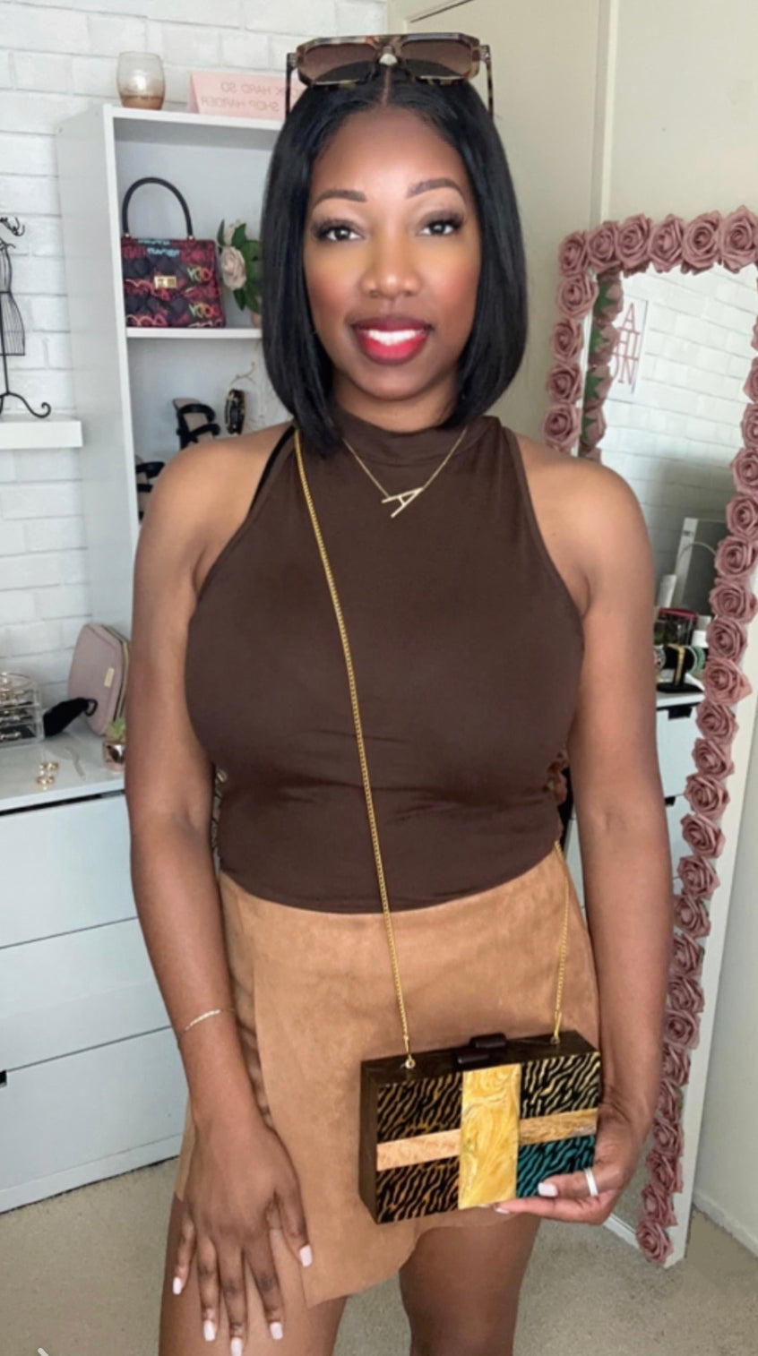 "Tigress" Animal Print Clutch