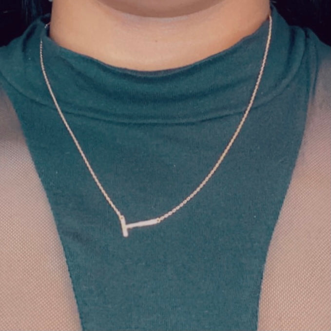 "My Initial" T Necklace