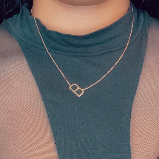 "My Initial" B Necklace
