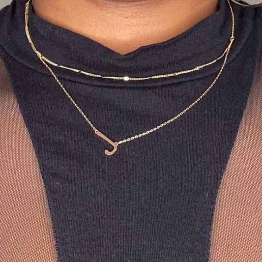 "Love Letter" J Necklace