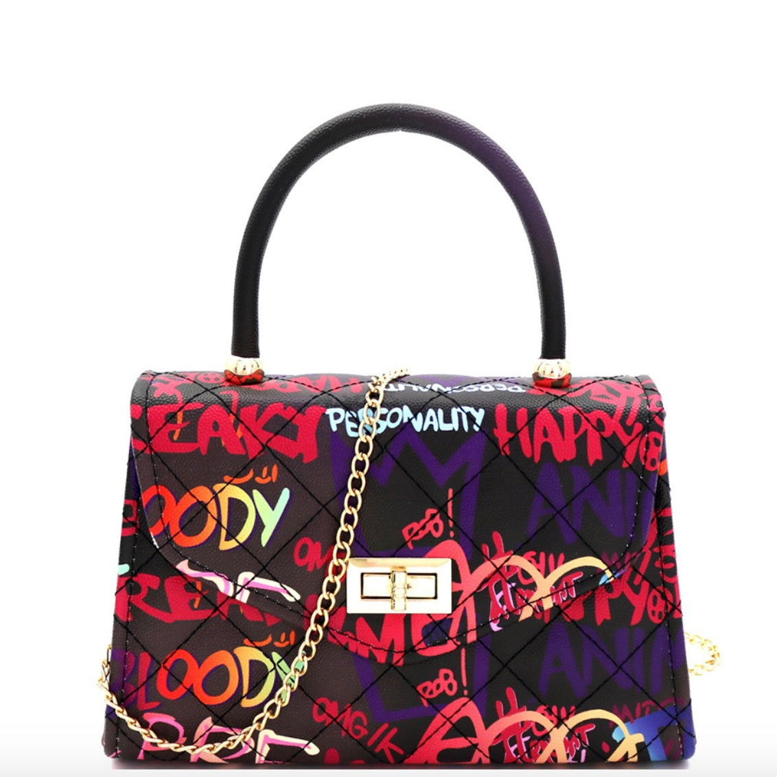 Graffiti Satchel Bag | House of MLR Fashion Boutique