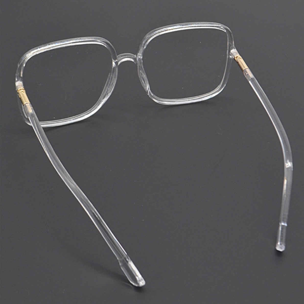 “Crystalline” Clear Frame Glasses